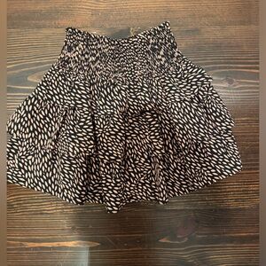 Black and pink patterned skirt